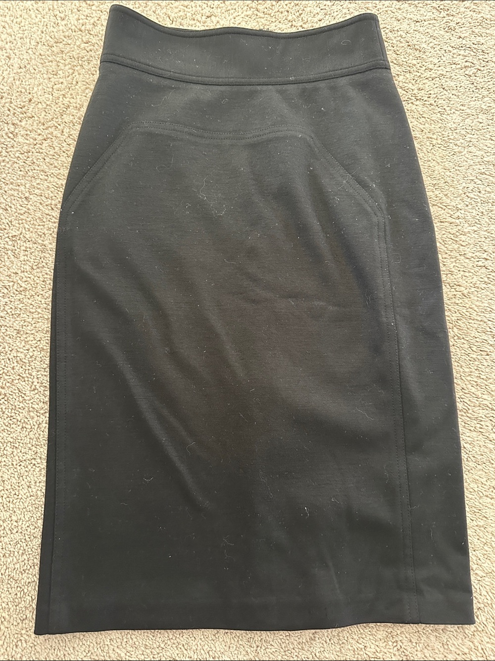 Diane Von Furstenberg Black wool Pencil Skirt size 2